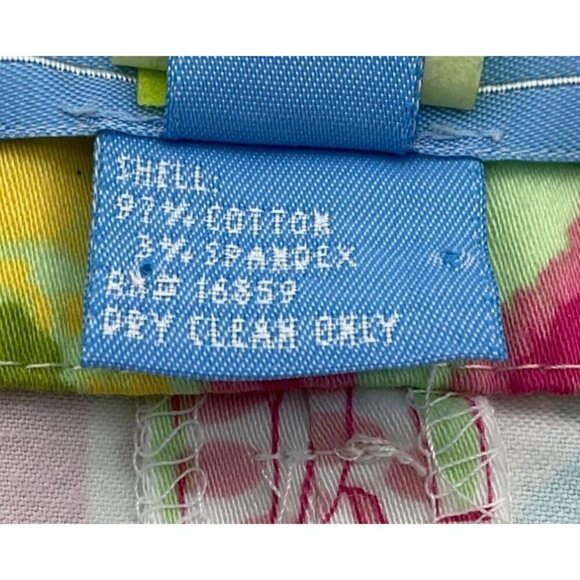 J. Mclaughlin Colorful Tropical Patchwork Preppy Cotton Mini Skirt Size 6 - Picture 5 of 6